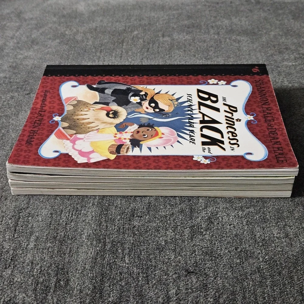 The Princess In Black Books 1,2,3 &‎ 6 Lot Of 4 By Shannon Hale & Dean Hale READ